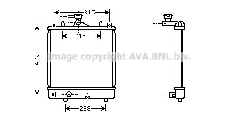 AVA QUALITY COOLING Radiators, Motora dzesēšanas sistēma OLA2330